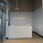 Reception desk at the entrance of Artemis Wellness Clinic